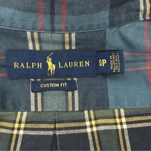 Polo by Ralph Lauren Blue and Yellow Plaid Dress Shirt - Picture 2 of 7